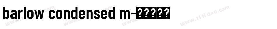 barlow condensed m字体转换